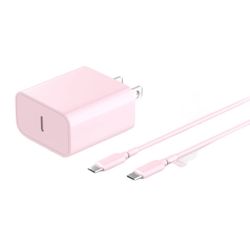 iPhone 15 Fast Charger, 2 Pack 20W PD USB C Wall Charger Fast Charging Block with 10FT Type C to C Fast Charging Data Sync Cable for iPhone 15/15 Plus