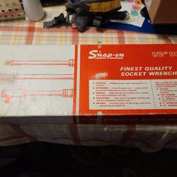 Snap on half inch Socket Set With Ratchet And Small Extensions