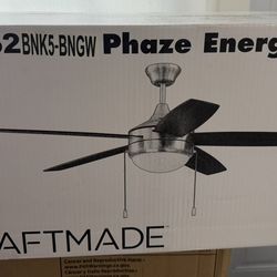 Craftmade Phaze 52-in  NEW IN BOX