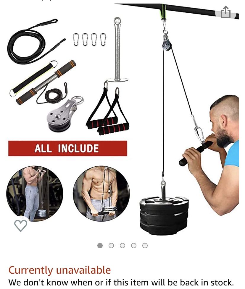 Cable pully workout equipment Exercise