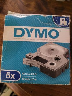 DYMO D1 Standard Label Tape 5-Pack