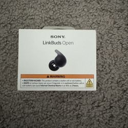 Sony LinkBuds Open True Wireless Bluetooth Earbuds Black NEW SEALED
