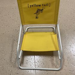 Yellow Tail Folding Beach Chair