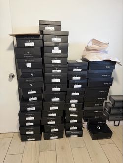 Lote x 45 100% genuine leather shoes. Mixed sizes and models