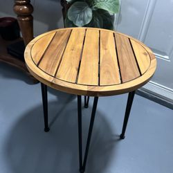 Wood Side Table