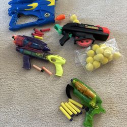 Vintage Nerf Guns Lot 