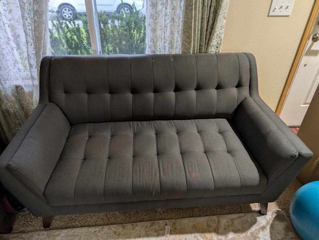 Marin Mid-Century Modern Sofa & Loveseat Set - Excellent Condition