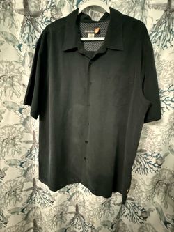 Quiksilver Black Short Sleeve Button-Up Shirt