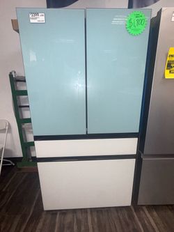 Samsung Bespoke 4-French Refrigerator (Morning Blue)