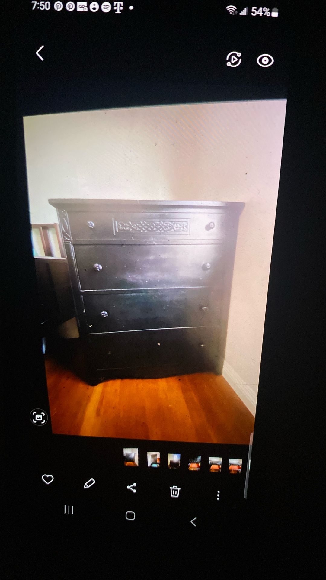 Large Black Dresser