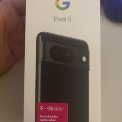 Brand New Unopened Google Pixel 8 (T-Mobile locked) obsidian