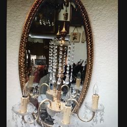 Mirror With Candle Holder 