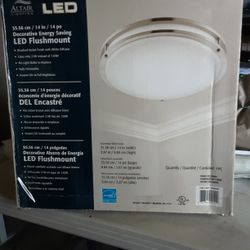 14" Led Lamp, Energy Star, Flashpoint, Brushed Nickel Finish With White Diffuser