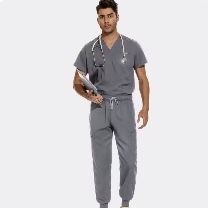 2 set of Jagger Suits Doctor Nursing Uniforms Short... Gray, S 160cm-165cm Gray XS 150-160cm S 55-65kg S 45-55kg  I used 2 times, almost new 