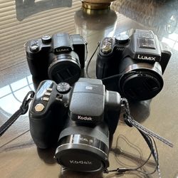 Digital Camera Set - LUMIX FZ47, LUMIX FZ5, Kodak Z1012 IS 