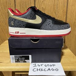 Nike Air Force 1 Low ‘07 LX Spades King Queen Black DJ5184-001 Men’s 10.5 NEW