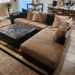 Sofa With Chase And Ottoman