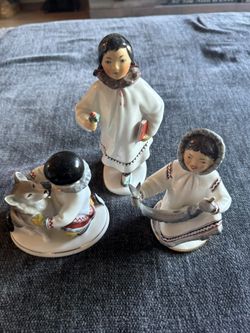 Lomonosov Yakut Porcelain Figurine USSR