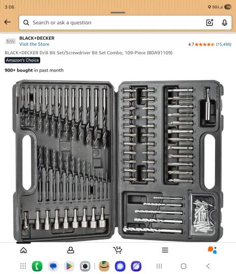 Drill Bit Set 109 Pc