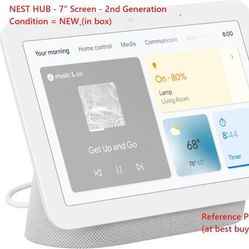 Nest Hub 7" Display 2nd Generation