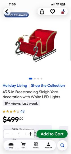 Christmas sled