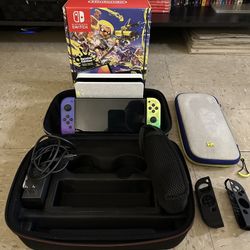 Nintendo Switch OLED Splatoon 3 Edition  w Extras
