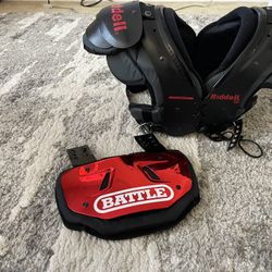 Riddell Youth Shoulder Pads And Backplate 