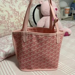 Mini Pink Tote Bag