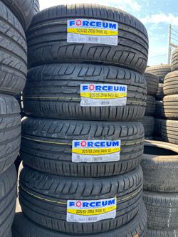 205/55/16 Forceum  New Tires Set Of 4 Installed And Balanced Set De 4 Llantas Nuevas Instaladas Y Balanceadas