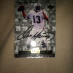 Signed Dan Marino Card