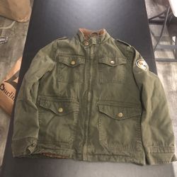 Boys Green Military Style Jacket sz8-10