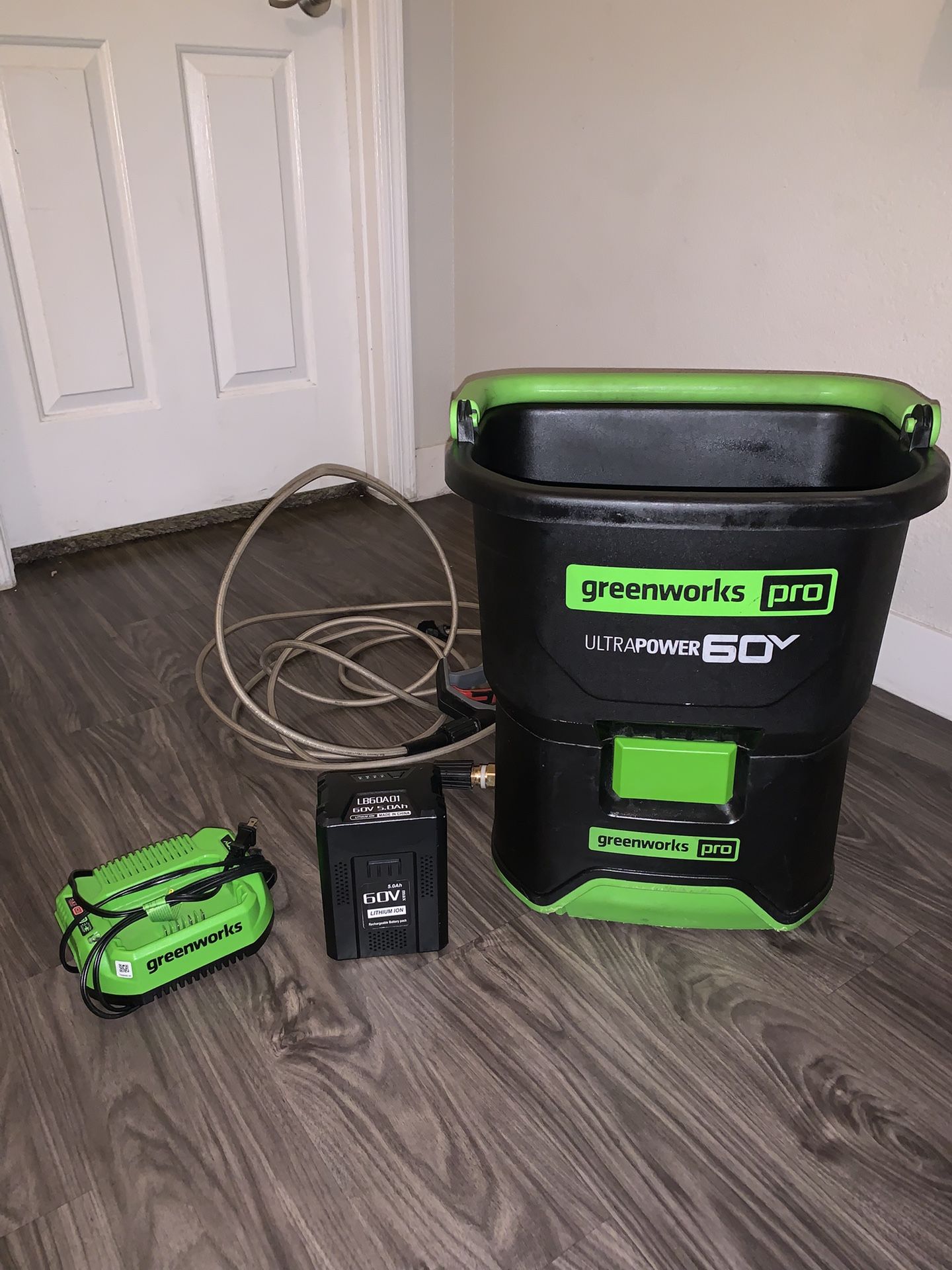 Green works Pressure Washer Mobile