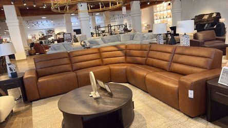 Leather Reclining Sectional