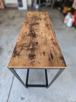 Industrial Rustic Console Table