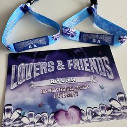 2 Tickets - Sold out Lovers And Friends Concert