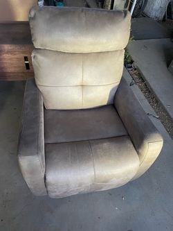 Gray Upholstered Accent Armchair