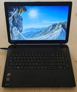 Toshiba satellite Computer laptop with Windows 10 home  model number  c55d -b5310 with a 2.0 ghz CPU processor, AMD A8 Radeon graphics processor, 450
