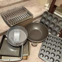 Baking Stuff And Large Pan 