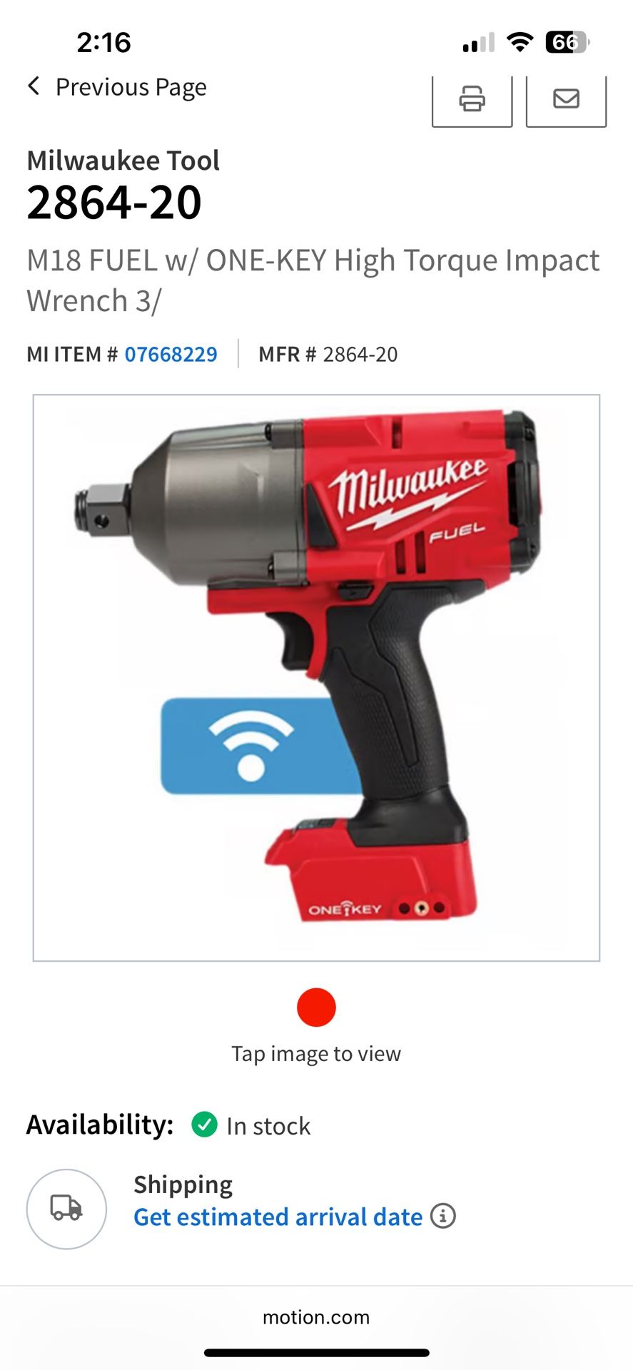 Milwaukee Impact Drill