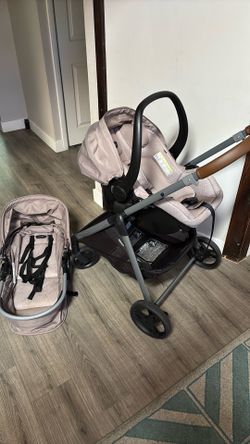 Graco Baby Stroller Travel System + Evenflo LiteMax SafeMax 2.0 Car Seat + Bassinet