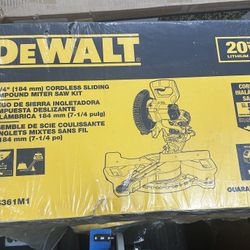 DEWALT 20V MAX 7-1/4-Inch Cordless Sliding Miter Saw