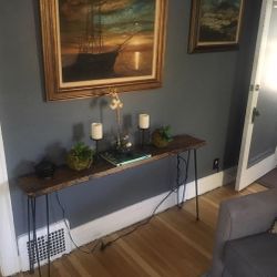 Rustic  Console Table Farmhouse