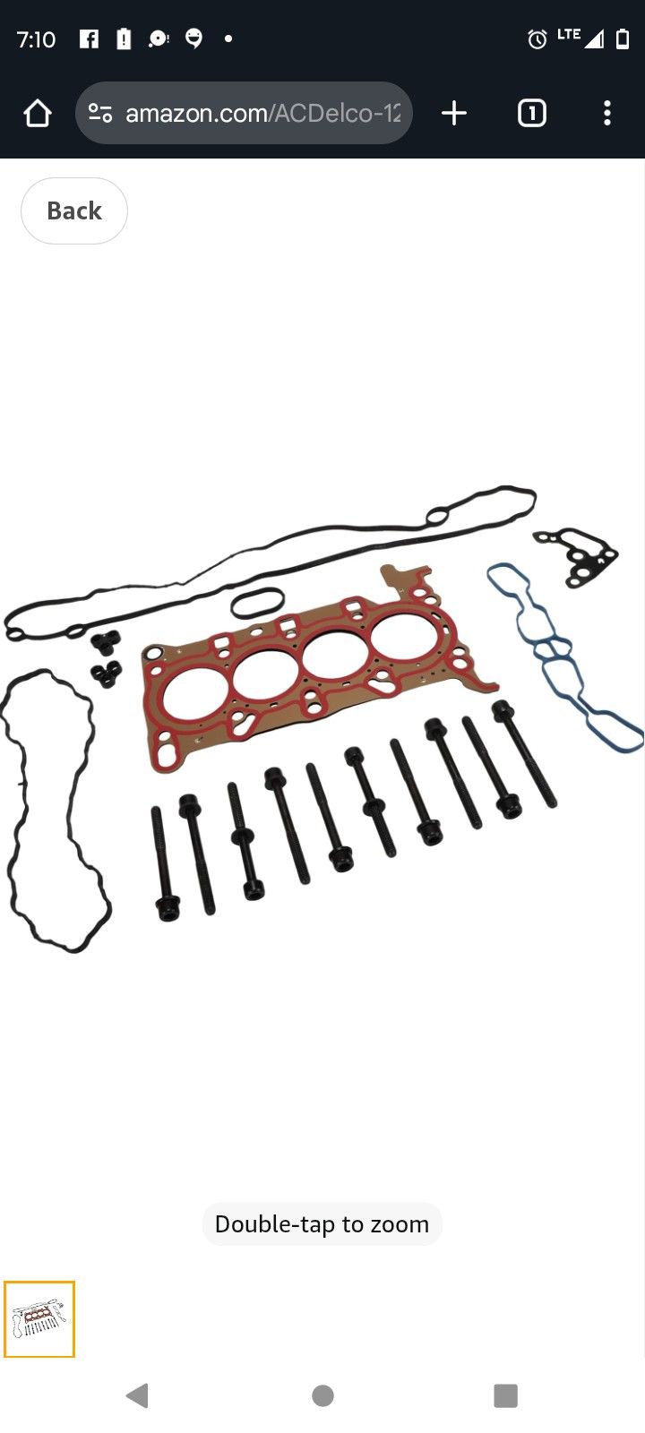 Head Gasket Kit For A Chevy Cruze