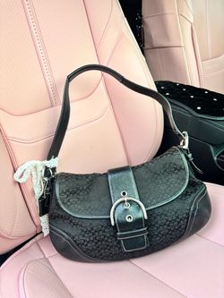 Vintage coach black soho purse