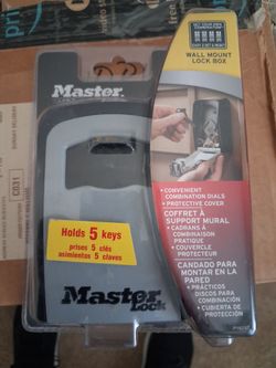 unopened Master Lock 5401D Wall Mount Lock Box