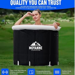 Large Size ice bath cold plunge tub for athletes pod portable,Multiple Layered Portable Ice Pod for Recovery and Cold Water Therapy, Cold Plunge Tub f