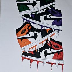 Sneaker Graffiti Art CANVAS 