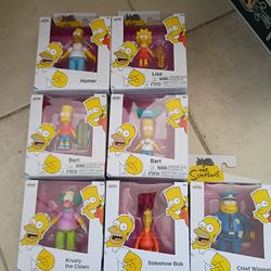 Jakks Pacific The Simpsons 2.5-inch Lot Of 7 Action Figures 