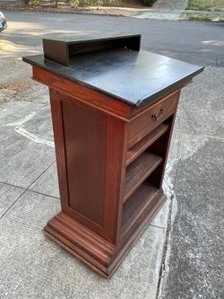 Beautiful Podium Made Of Real Wood.