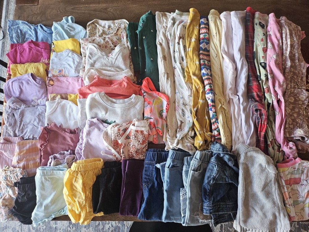 Baby Girl Clothing Lot Size 12-18 Months